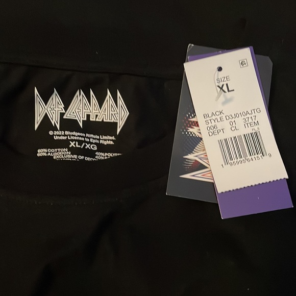 Def Leppard ‘83 Graphic Tank Dress Black - Picture 3 of 3